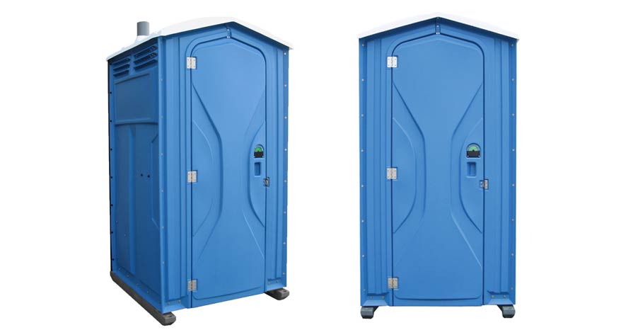 Long-term porta potty units on site in Livingston, Montana